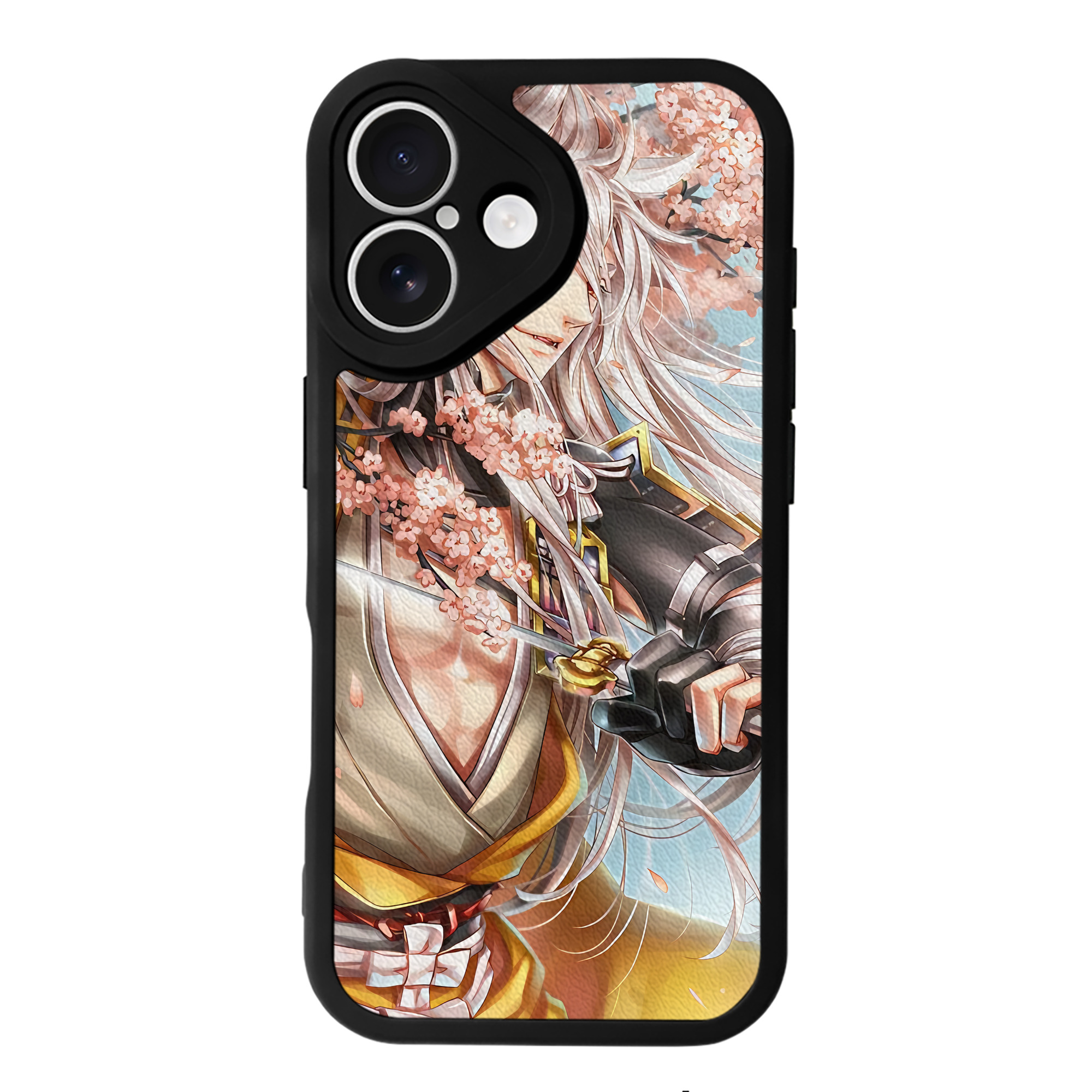 （画像用） 刀剣乱舞 Touken Ranbu 【iPhone 16シリーズ対応】シリコンスマホケース（レザー調） 材質：シリコン